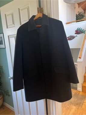 Banana Republic Black Wool Pea Coat